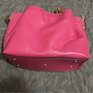 Stylish Pink Leather Women's Bag